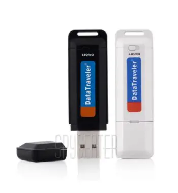 USB диктофон в виде флешки с кардридером